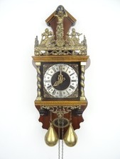 Dutch Zaanse Vintage Antique Wall Clock 8 day Holland (Warmink Wuba era) REPAIR