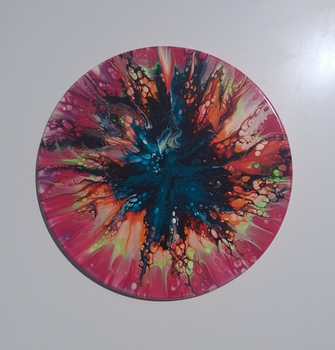 Handmade painting fluid art - handmade,