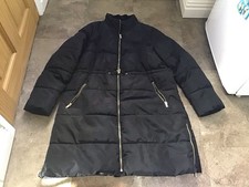Women's Primark Black Jacket Size XL 18/ 20  With Zip Pockets Drawstring Waist