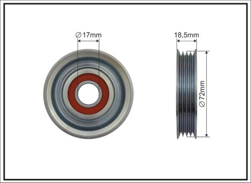 Caffaro 493 idler guide - caffaro, 493-00
