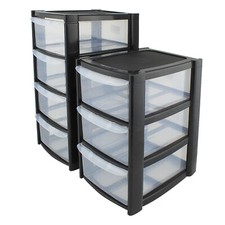Plastic storage drawers tower - plastic,