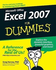 Harvey, Greg : Microsoft Office Excel 2007 For Dummies FREE Shipping, Save £s
