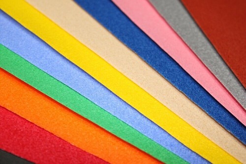 Fuzzy fabric feel paper craft - fabric,