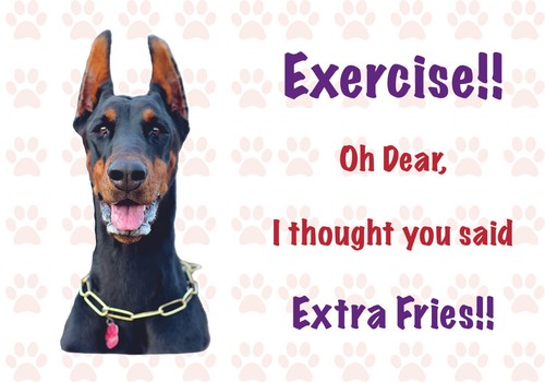 Funny doberman dog vinyl - doberman,