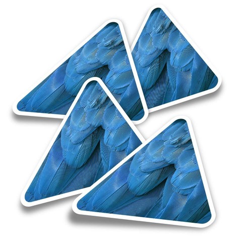 Triangle stickers blue - -,