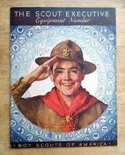 Scout Executive magazine 1933 Norman Rockwell cover, boy scouting equipment pics
