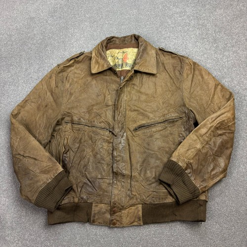 Leather flying jacket adult - flying,