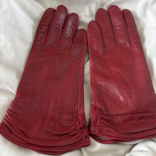 Border ladies red leather - border,