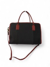 Ladies ELVIS & KRESSE Black Recycled Rubber Medium Handbag T16