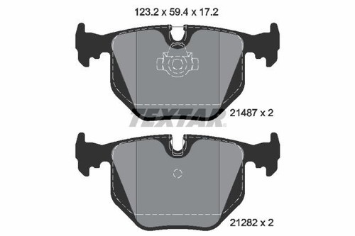 Textar 2148701 rear brake - textar,