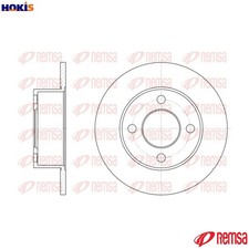 2x BRAKE DISC 6122.00 FOR AUDI CABRIOLET 100/5000 4000 90 80 COUPE 6A/3A 2.0L 80