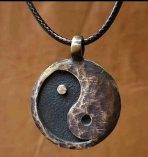 Retro Old Yin And Yang Gossip Oil Drop Necklace With Gift Bag 