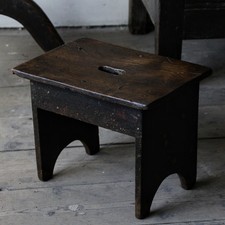 Antique small 19th century elm