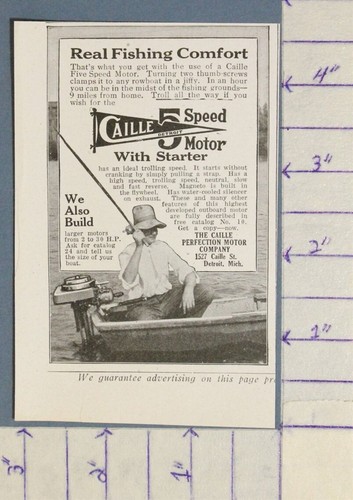 1916 caille trolling motor - caille,