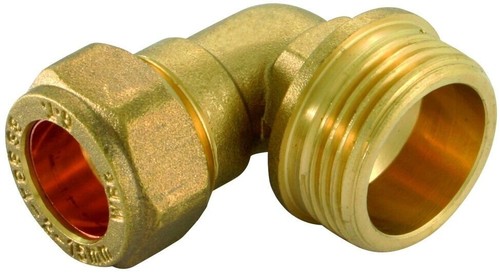 Compression brass male - brass,