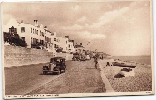 1946 postcard sandgate west - 1946,