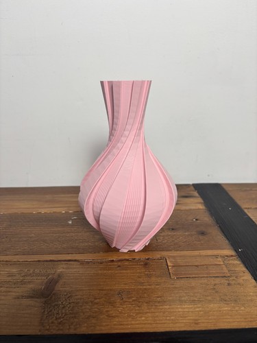 Printed vase spiral flower - 3d,