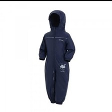 REGATTA PUDDLE RAIN SUIT WATERPROOF ALL IN ONE CHILDRENS KIDS CHILDS BOYS GIRLS