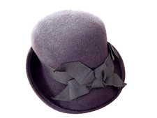 Brown cloche hat classic - hat,
