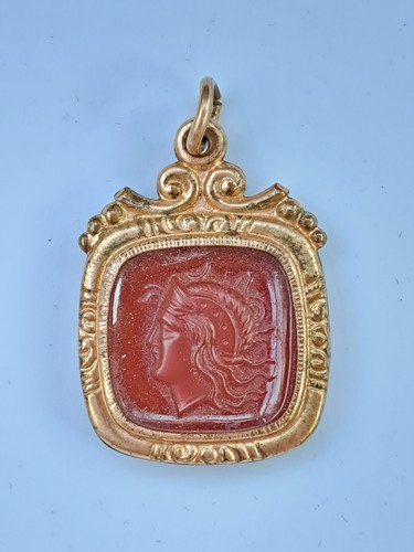 Victorian gold filled goddess - gold,