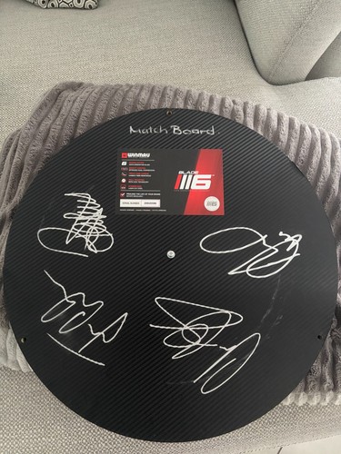 Signed match dart board - , by