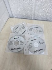Genuine Microsoft Office Works Suite 2001 complete set of 7 disks with licence