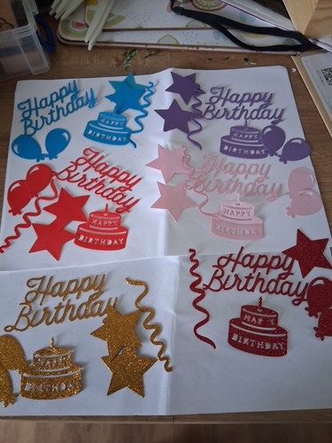 Die cut happy birthday - cut,