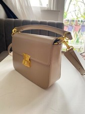 RRP 320 EUR Kassandre Paris CLASSIQUE TESSA BAG Cow Leather Gold Logo Crossbody