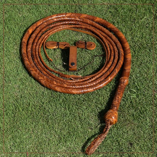 Handmade leather bullwhip - bullwhip, to