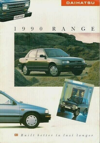 Daihatsu range 1990 foldout - range, uk