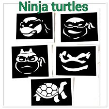 Ninja Turtles Stencils X 25