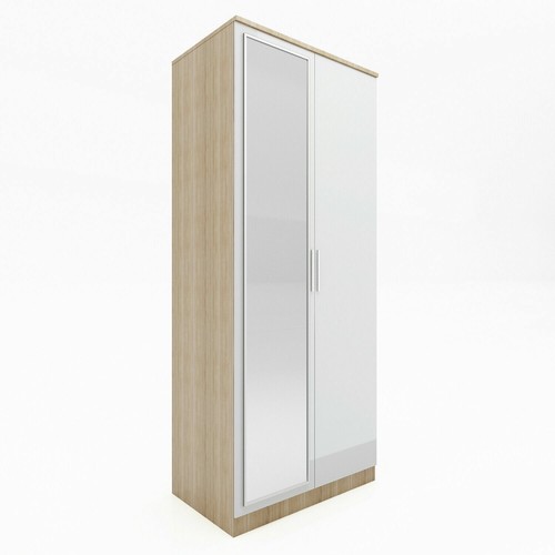 Door wardrobe with - with, mirror
