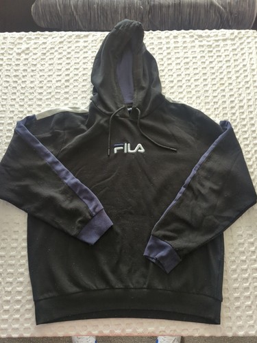 Fila large hoodie black - fila,