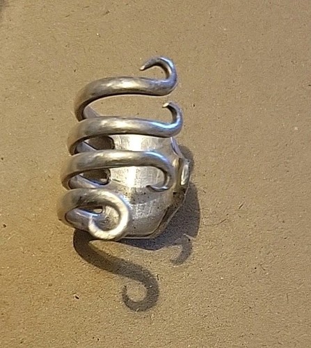 Fork ring long swirl - , band