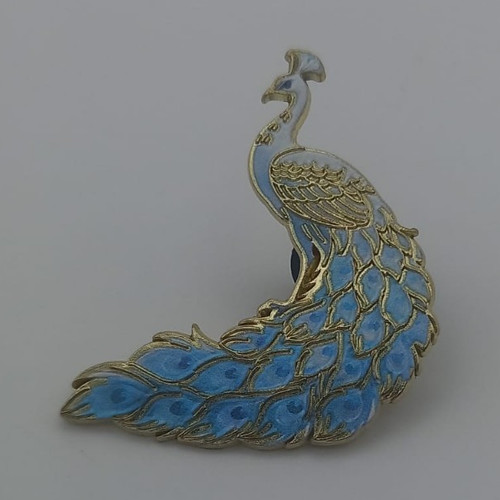 Blue gold tone enamel - gold,