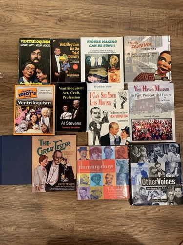 Lot ventriloquist books - lot, 12