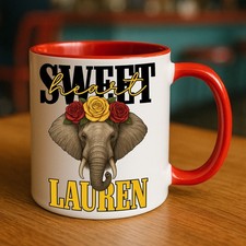 Personalised Elephant Mug