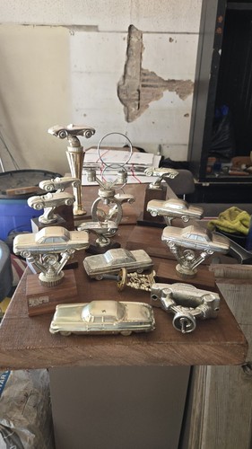 Vintage metal car trophy - metal,