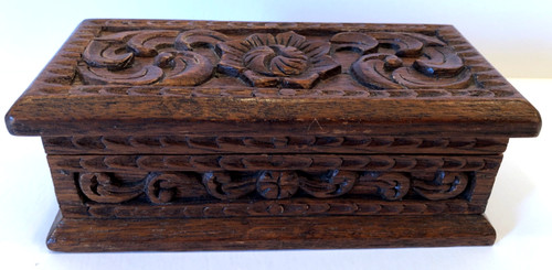 Jewelry box vintage carved - jewelry, box,