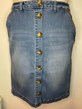 NUTMEG Ladies Denim Button