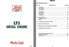 Lister LT1 Diesel Engine Parts