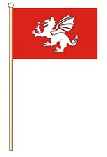 ENGLISH WHITE DRAGON 18" x 12"