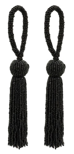 Beaded key tassel with seed - key,