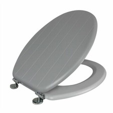 Grey Toilet Seat Wooden MDF