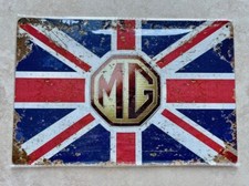 MG BRITISH SPORTS CAR METAL