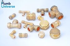 Brass Compression fittings 6mm,8,10,12,15mm,22mm Straight, Elbow, Tee, Stop End