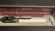 Vintage Cased Keeler Pocket Otoscope Ophthalmoscope Medical Diagnostic Set