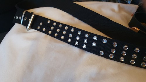Vinted canvas black belt - canvas,