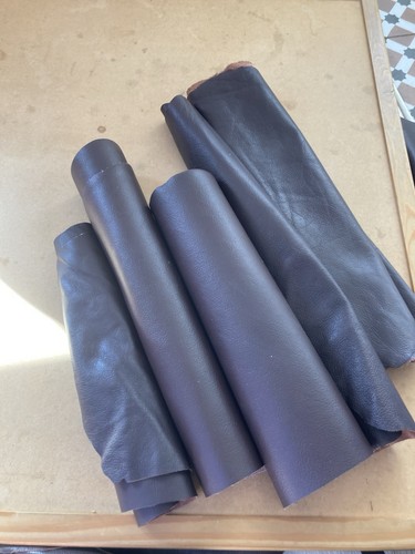 Pieces brown leather various - pieces,