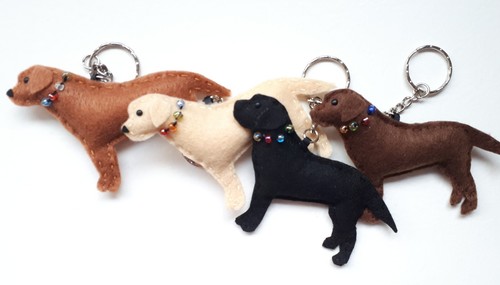 Labrador lab retriever keyring - labrador,